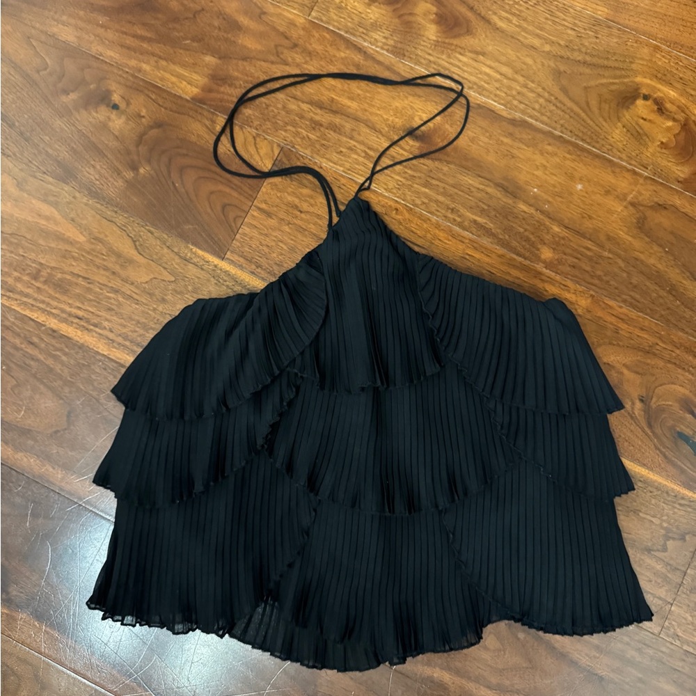 Zara Black Layered Camisole Top
